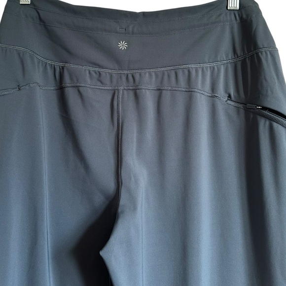 ATHLETA ULTIMATE CROP WIDE GRANITE BLUE PANTS SIZE LARGE - Picture 7 of 16